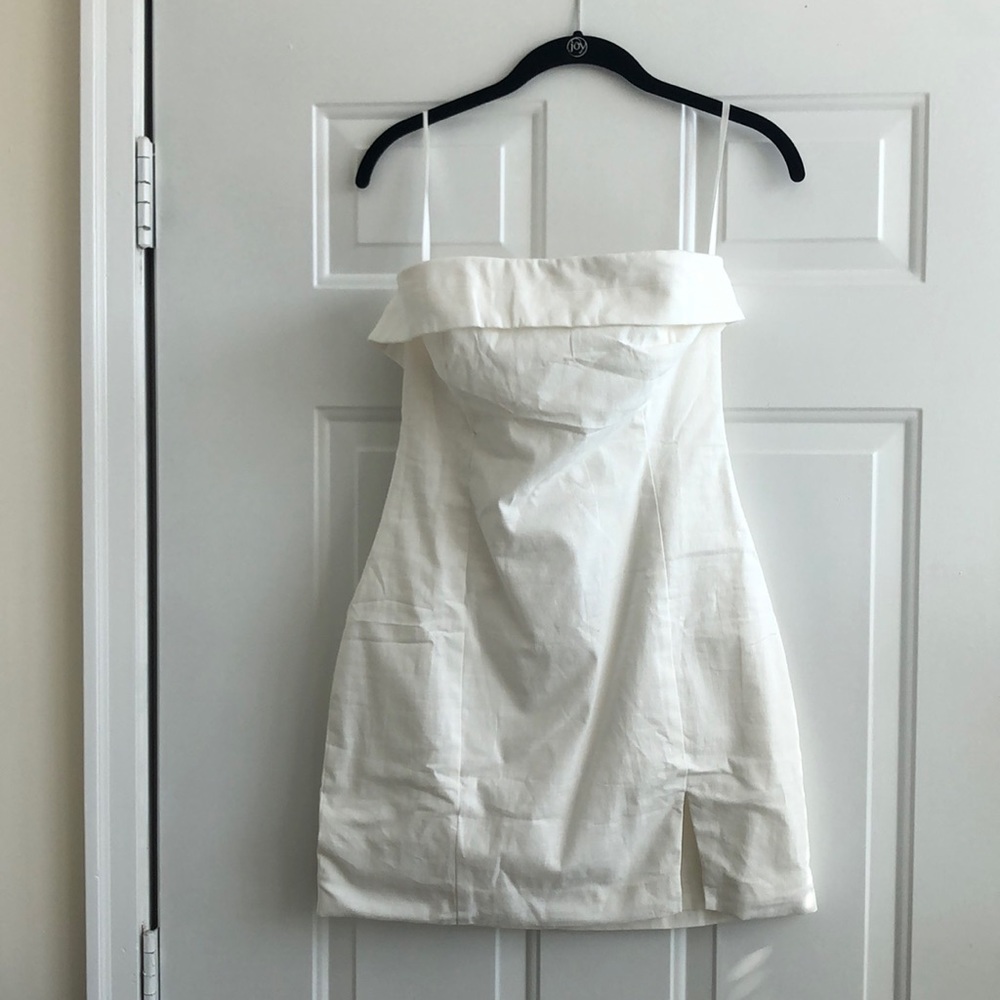 White mini dress